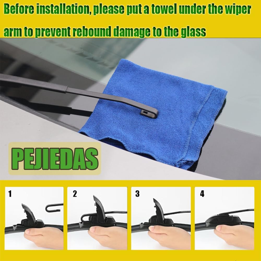 OEM Quality Front Wiper Blades, Replacement for 2014-2021 Nissan Rogue,2017-2021 Honda CR-V, OE Original Style (26 Inch + 17 Inch Front Wiper Blades)