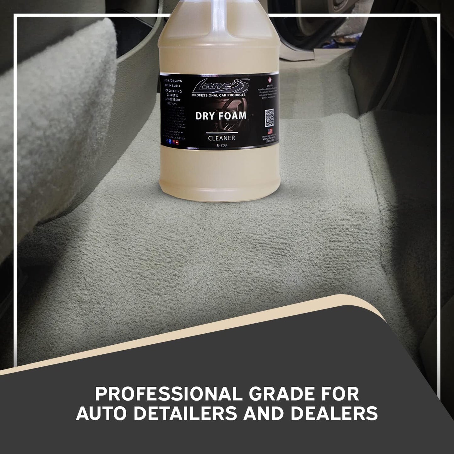 LANE'S Carpet Cleaner Spray- Carpet Cleaner Foam, Removes Odor, Fights Tough Dirt and Stains, Professional Grade Cleaning Spray- 1 Gallon