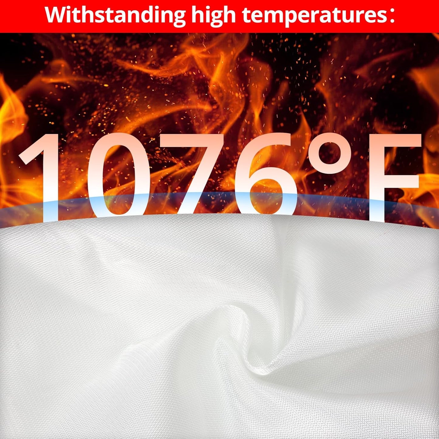 SecuCaptain Emergency Fire Blanket for Home and Kitchen - 20 Pack 40"x40" Flame Suppression Fiberglass Fire Blankets for House Camping Car Warehouse Office Emergency Survival Safety