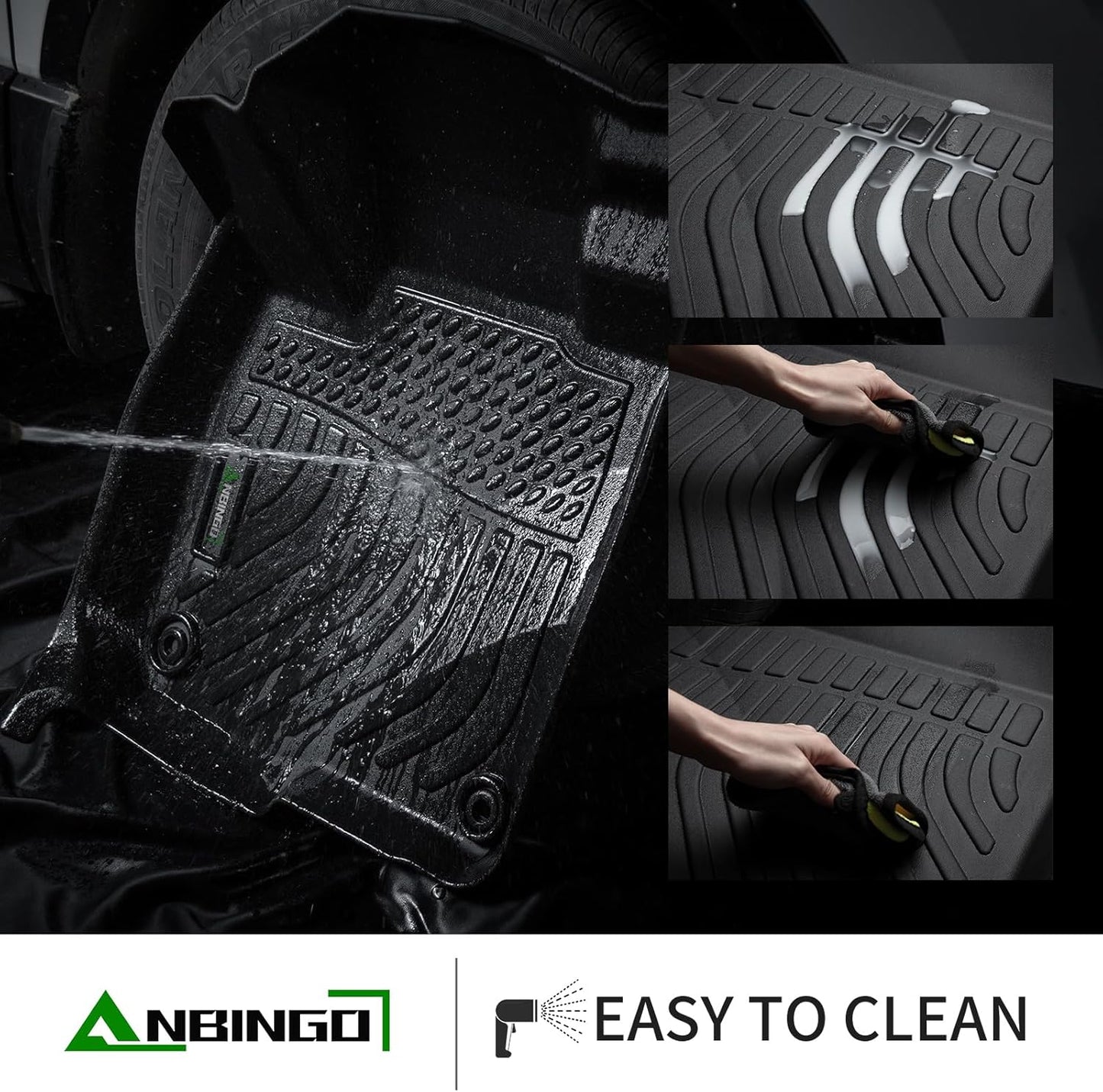 ANBINGO®Floor Mats Fit for Audi Q5 (No PHEV) 2024-2018 & Cargo Liner All Weather Car Mat for Audi Q5 TPE Trunk Mat for Q5 Rubber Liner Carpet for Q5 Automotive Accessories