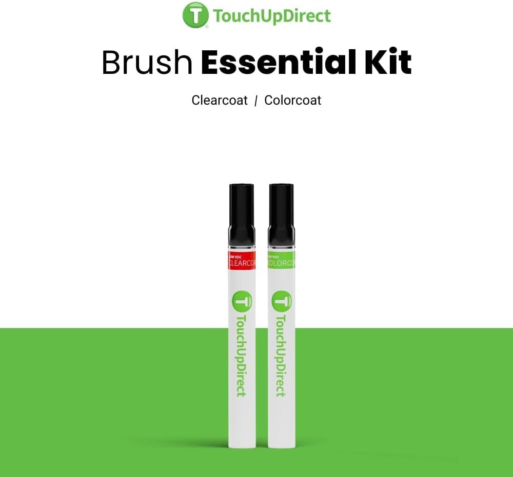 TouchUpDirect 1H5 Cement/Cement Gray Metallic Compatible with Toyota Exact Match Touch Up Paint Brush - Essential Kit