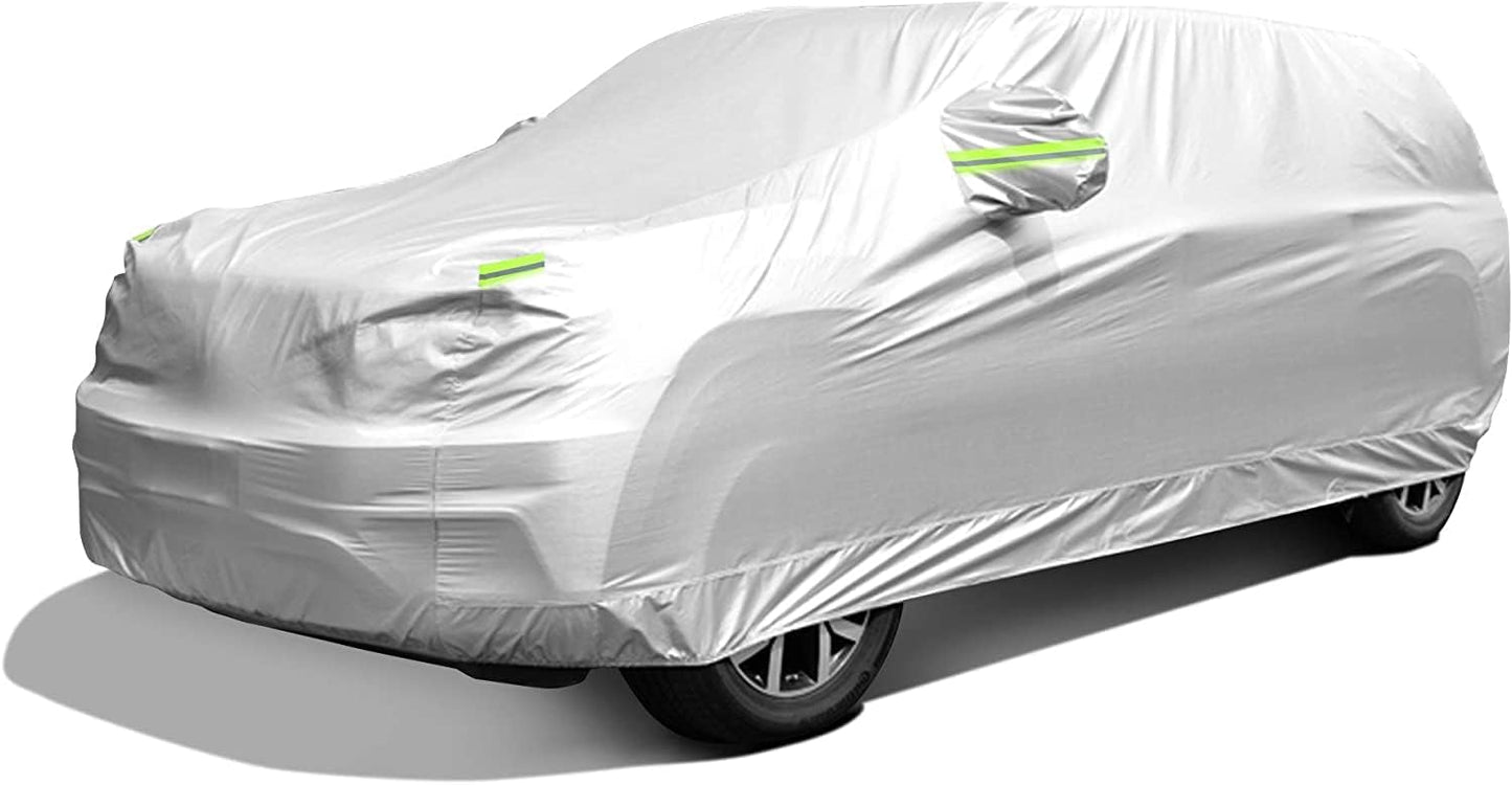 SUV Car Cover Waterproof All Weather, Outdoor Car Covers for Automobiles Car Covers Universal Fit SUV Up to 181’’