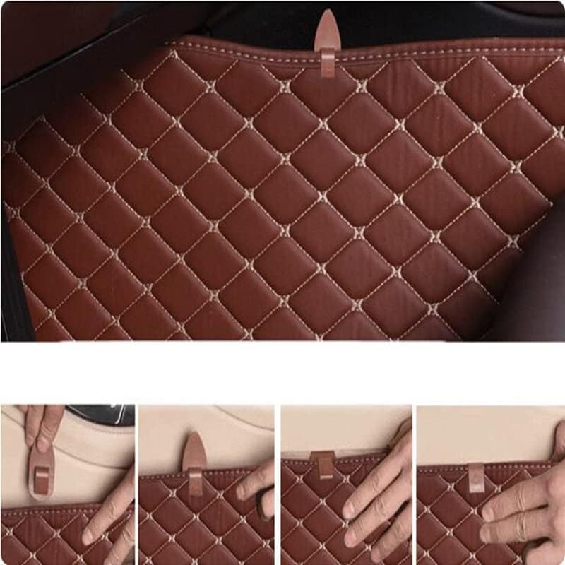 Custom All-Weather Protection Luxury Leather Floor Mats for Cars SUVs Trucks According Anti-Slip Leather Floor mats ﻿ (7,Red)