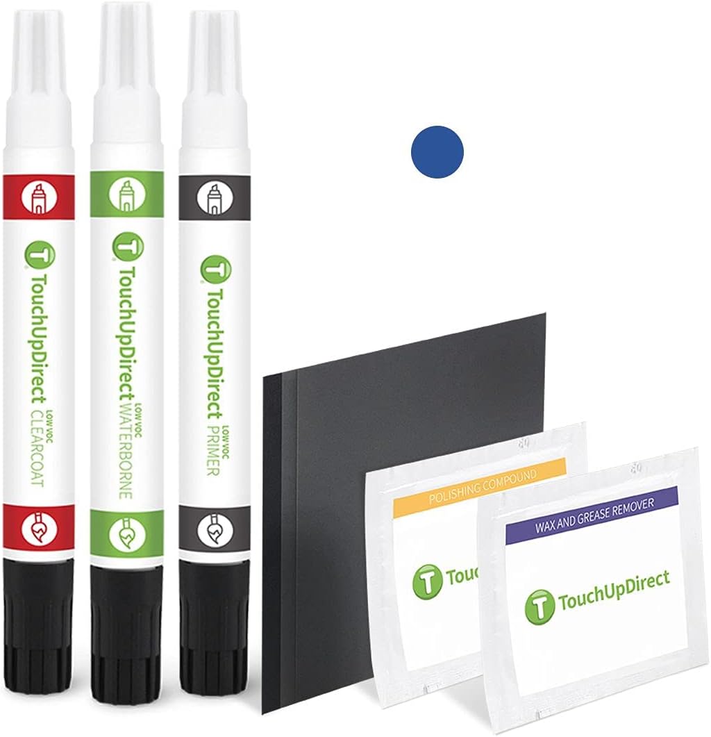 TouchUpDirect D09 Refraction Compatible with Toyota Exact Match Touch Up Paint Combo - Platinum Kit