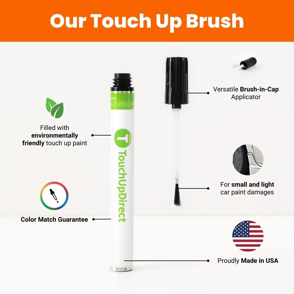 TouchUpDirect 8X8 Blueprint Compatible with Toyota Exact Match Touch Up Paint Brush - Preferred Kit