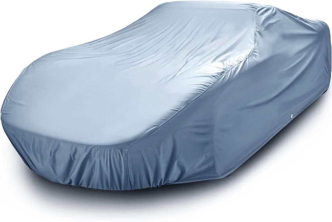 iCarCover Premium Car Cover for 1975-1981 Chevy Monza 2+2, Hatchback Heavy Duty Waterproof All Weather Automobiles Custom Fit Indoor Outdoor UV Snow Protection Covers with Straps and Bag