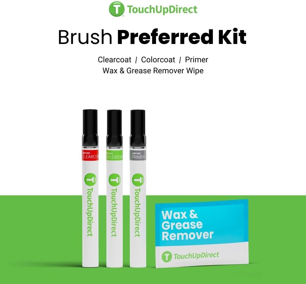 TouchUpDirect 8X8 Blueprint Compatible with Toyota Exact Match Touch Up Paint Brush - Preferred Kit