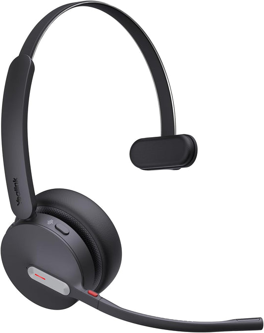Yealink BH70 UC (NO Dongle) Wireless Bluetooth Headset with Microphone for Work, 35h Talking Battery Life, 3-Mic Noise Cancellation Headsets for Computer, 91g Lightweight Headphone for Open Office
