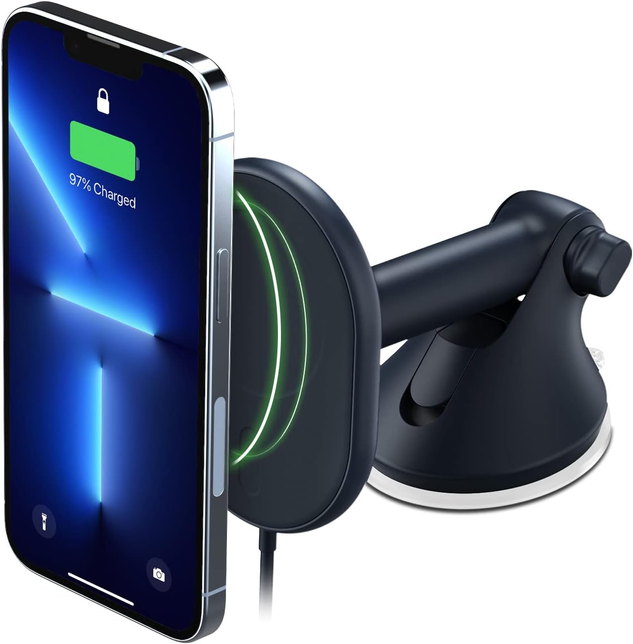 iOttie Velox Magnetic Wireless Car Mount for MagSafe iPhones - Charger Included. Compatible with iPhone 12 to 15 Series