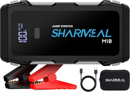 3000A Battery Capacity Jump Starter Power Pack with 3 Modes Flashlight and Jumper Cable