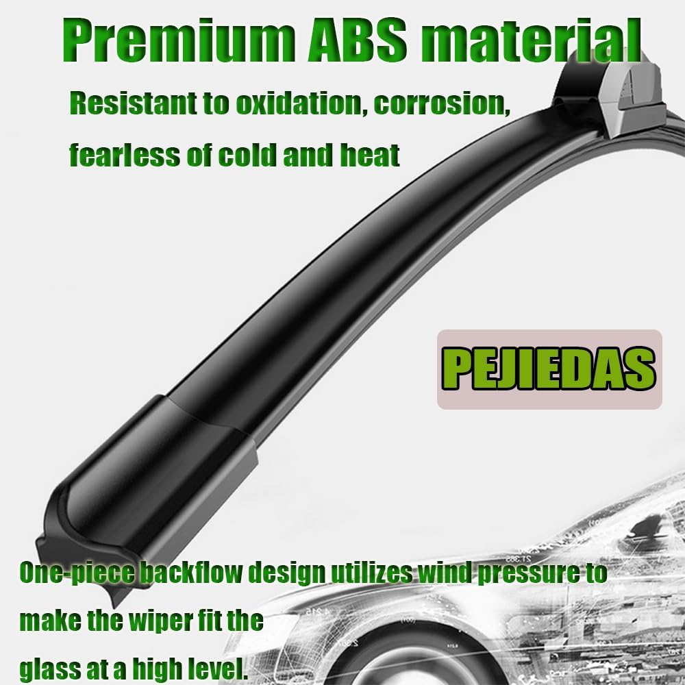 OEM Quality Front Wiper Blades, Replacement for 2003-2009 Toyota 4Runner/2017-2021 Toyota Tacoma, OE Original Style (22 Inch + 20 Inch Front Wiper Blades)