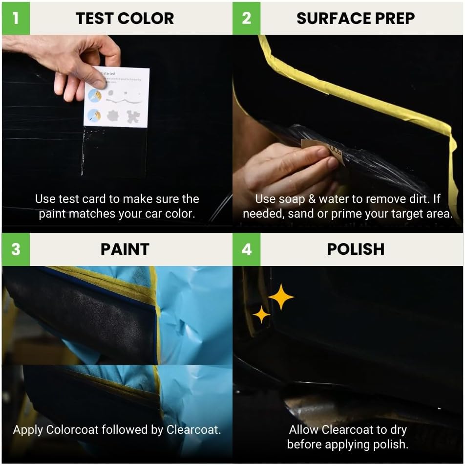 TouchUpDirect 8R5 Blue Mirage Metallic Compatible with Toyota Exact Match Touch Up Paint Aerosol - Platinum Kit