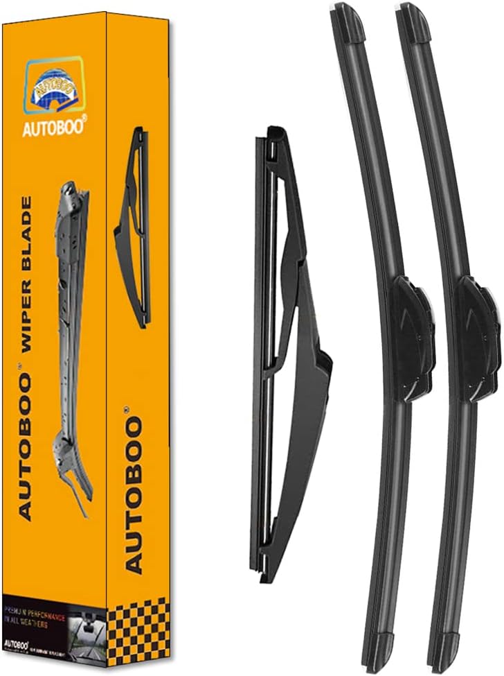 AUTOBOO 26"+19" Windshield Wipers with 11" Rear Wiper Blade Replacement for 2012 2013 2014 2015 2016 2017 Toyota Prius V -Original Factory Quality (Pack of 3)
