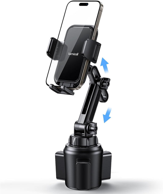 Lamicall Phone Holders for Your Car - [Thick Cases Friendly] Universal Adjustable Cell Phone Car Mount for Truck Golf Cart and All 4-7" inches Smartphones