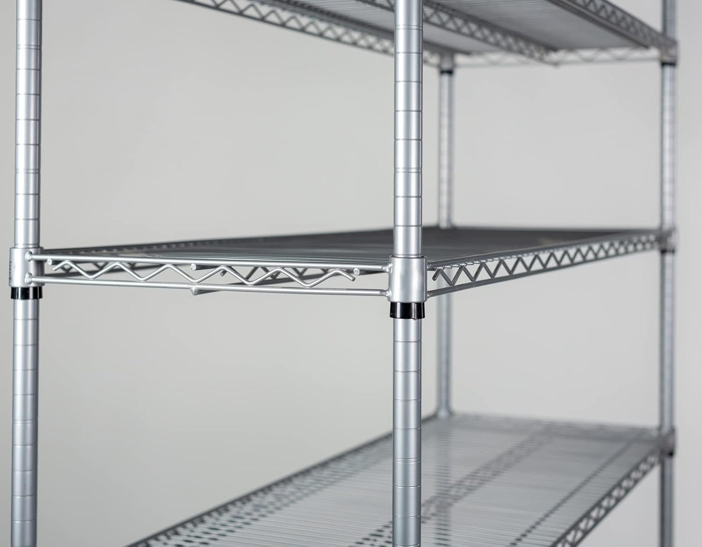 Omega 18" Deep x 42" Wide x 63" High 3 Tier Gray Starter Shelving Unit