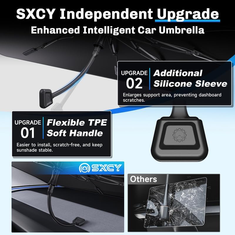 SXCY for 2022-2025 Volkswagen Taos Windshield Umbrella Sunshade [Easier Foldable] for 2025 VW Taos Accessories 2025 Taos Sunshade Umbrella for 2025 Taos Windshield Sun Shade Umbrella