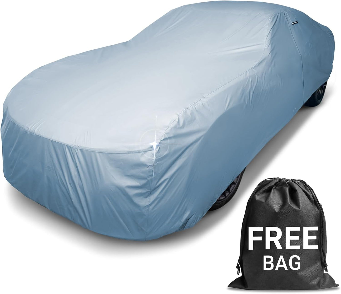 iCarCover Premium Car Cover for 1971-1976 Chevy Caprice Wagon Heavy Duty Waterproof All-Weather Automobiles Custom Fit Indoor Outdoor UV Snow Protection Covers with Straps and Bag