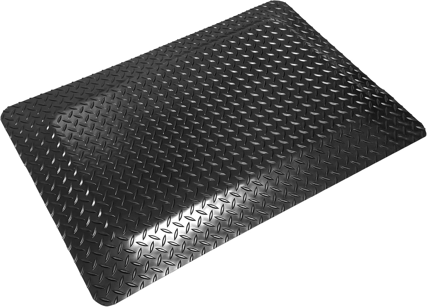 Rhino Mats, American Classic Diamond Anti-Fatigue Mats, Industrial Ergonomic Comfort Standing Mat for Work, Home, Garage, Office, Kitchen or Anywhere (Black 1" Thick, 2 FT. x 3 FT.)