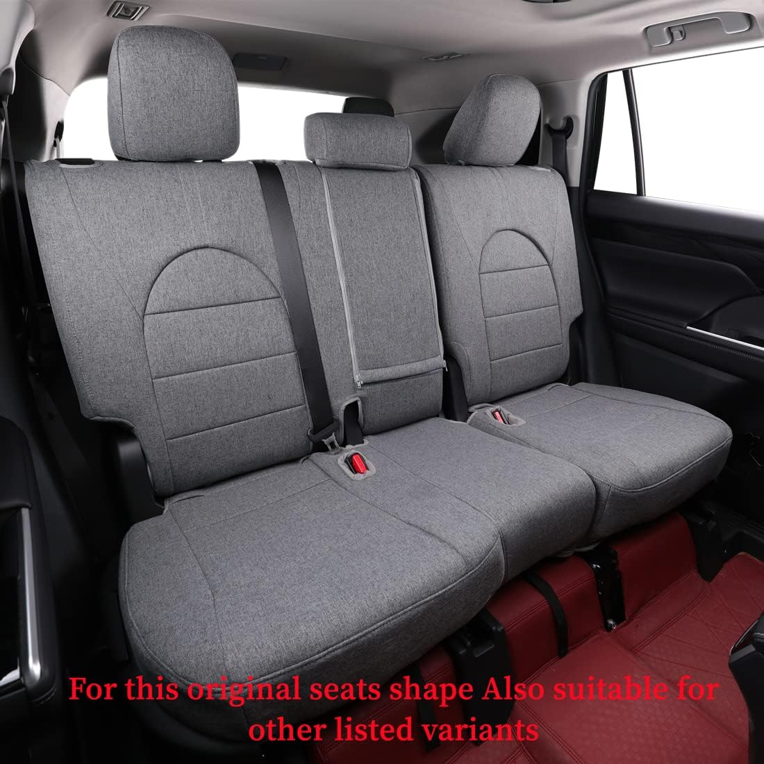 coverdream Custom Seat Covers Compatible with Select Toyota Camry Hybrid XLE,Hybrid XSE 2018 2019 2020 2021 2022 2023 Models (Gray,Full Set)