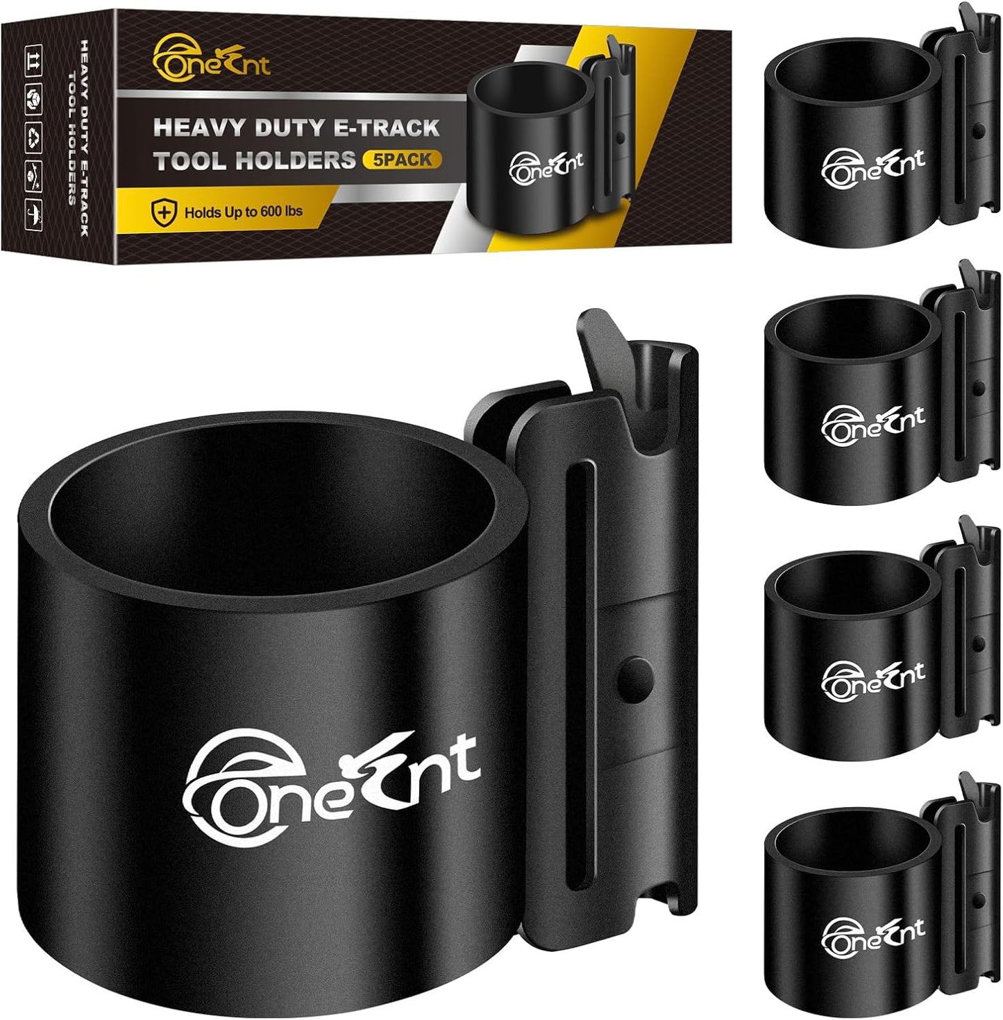 5 Pack E-Track Tool Holders|E Track Accessories for Enclosed Trailer to Heavy Duty Tool Holder |E Track/X Track Tool Hangers to Keep Rakes,Shovels, Broom|E Track Shovel Holder for Truck