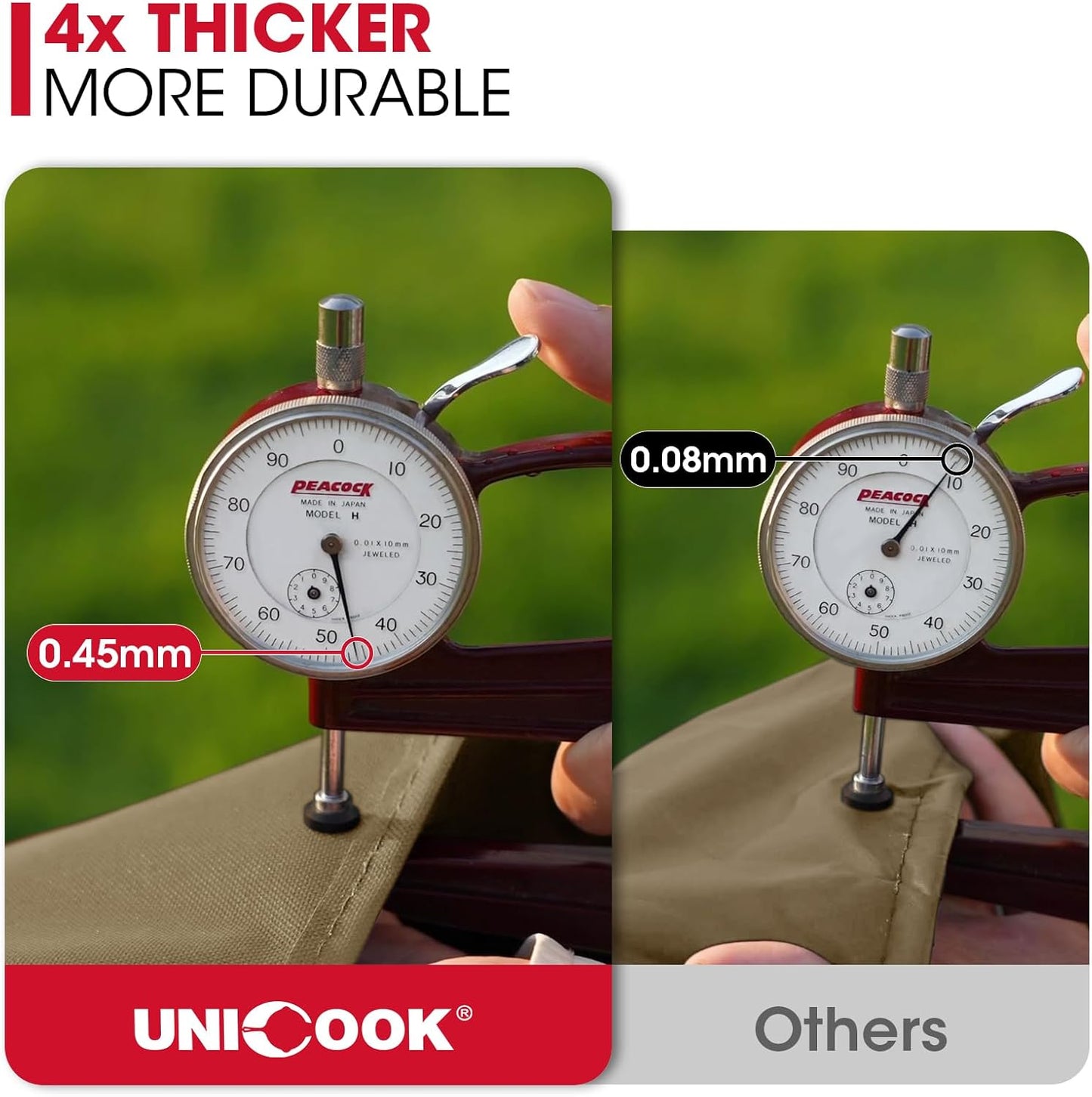 Unicook 55 Inch Grill Cover for Outdoor Grill, Heavy Duty Waterproof Gas BBQ Cover with Sealed Seam, Rip and Fade Resistant Barbecue Covering for Weber Nexgrill Charbroil, Neutral Taupe