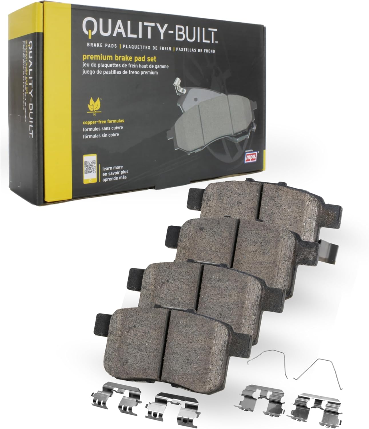Premium Ceramic Front Brake Pads (1001-2173C) Compatible with 2019-2025 Cadillac/Chevrolet/GMC (Escalade/Sierra 1500/Sierra 1500 Limited/Silverado 1500/Suburban/Tahoe/Yukon & More)