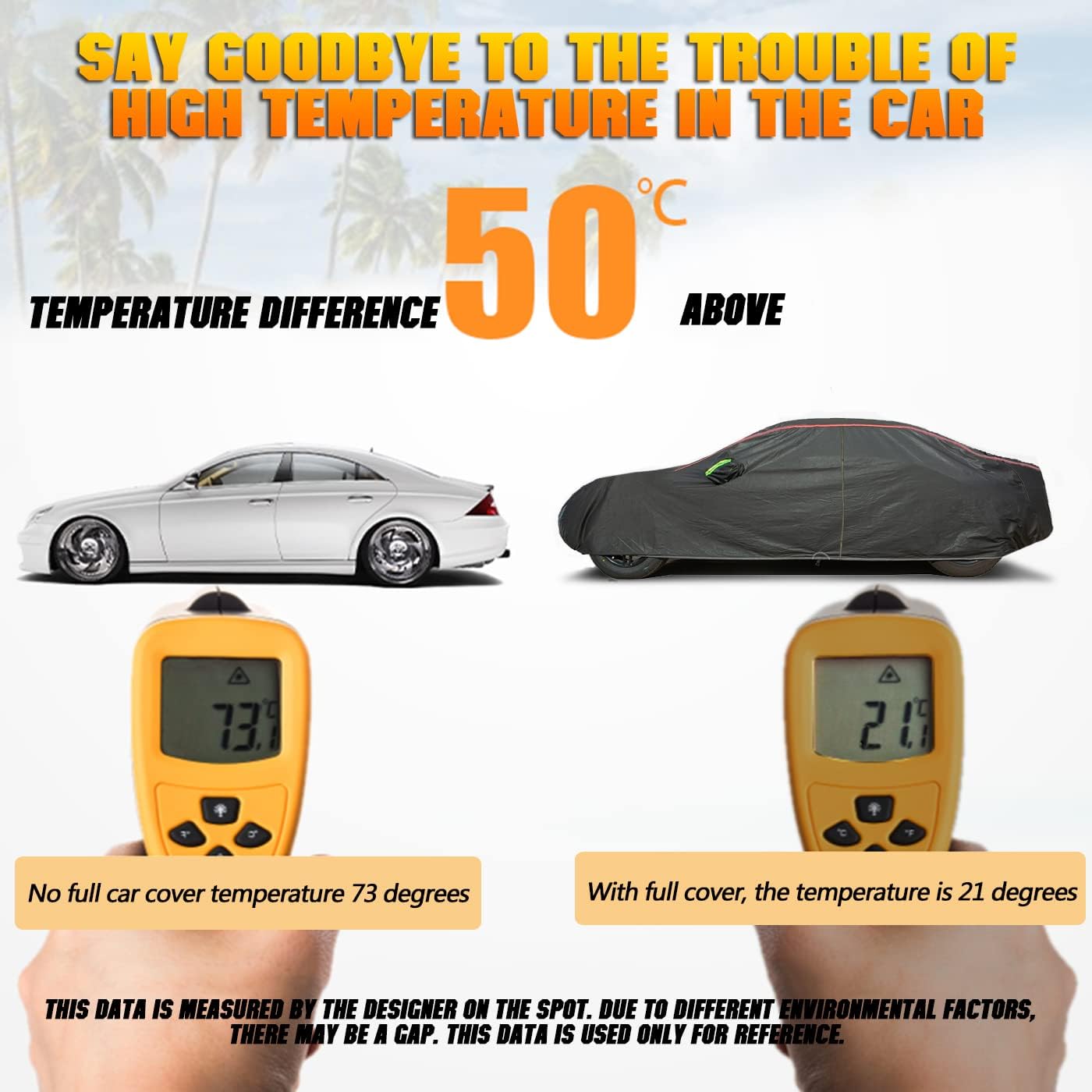 Breathable New Material, Waterproof Car Cover, Locks and Zipper Doors, Sunscreen Waterproof UV Prevention Snowproof Wind and Windproof,Suitable for Indoor Outdoor,for SUV (up to 180") B10