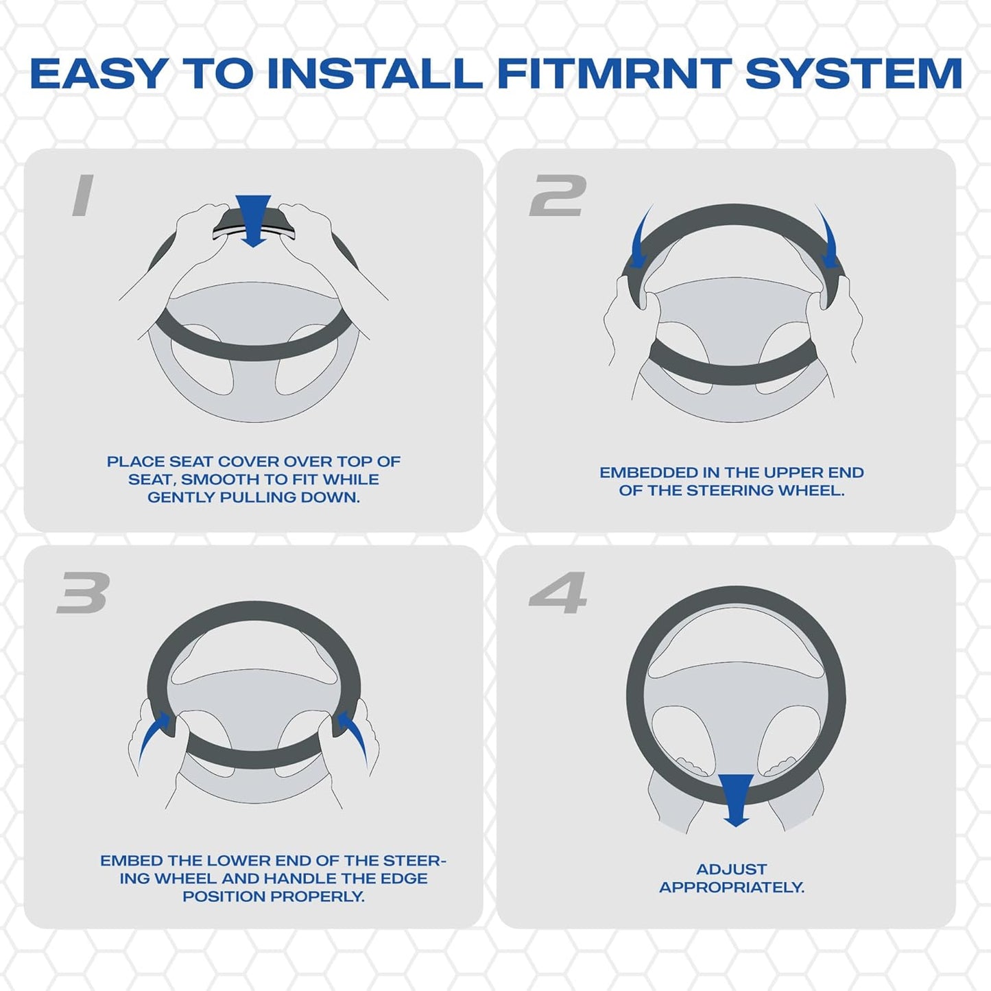 Skechers Memory Foam Steering Wheel Cover,Piping Microfiber Leather Steering Wheel Cover Sporty Universal Fit 14" 1/2-15" Car Wheel Protector for Men Women Fit Suvs,Vans,Sedans,Car,Trucks,Beige