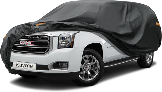 Kayme 7 Layers SUV Car Cover Custom Fit for GMC Yukon XL (2000-2025) Waterproof All Weather for Automobiles, Outdoor Full Cover Sun UV Rain Protection.
