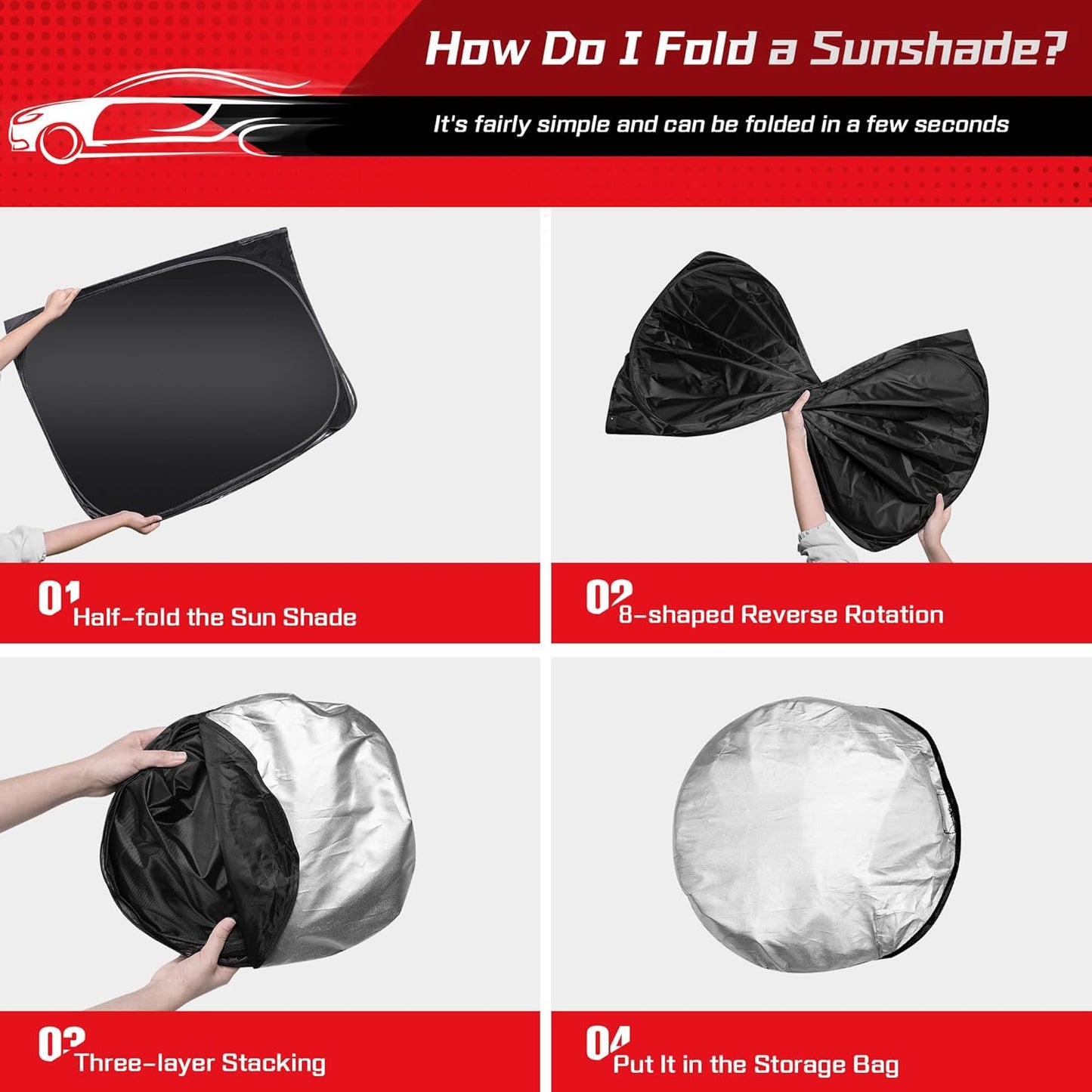 ARISMOTOR Windshield Sun Shade for Kia Carnival 2022-2025 2026, Custom Fit Foldable Front Window Sunshade Sun Visor Protector, Block UV Rays Keep Your Car Cooler