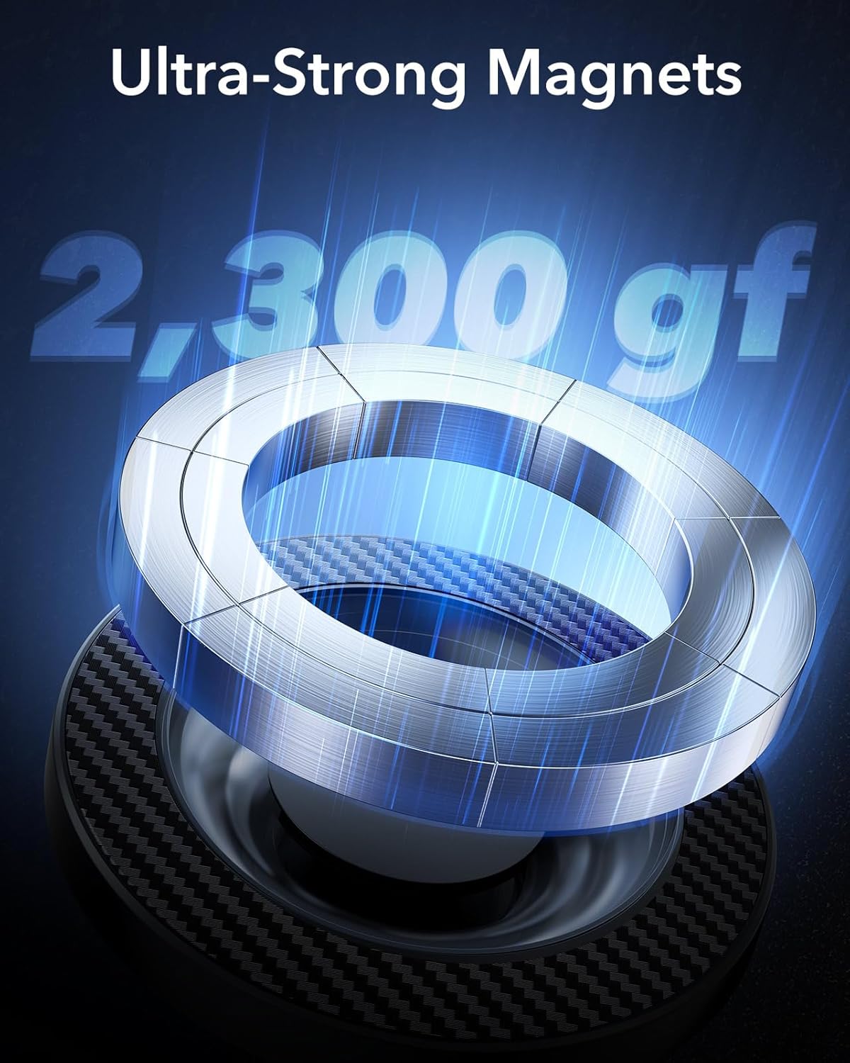 ESR for MagSafe Car Mount, Magnetic Car Phone Holder Mount, Air Vent/Dashboard Magnetic Phone Mount for iPhone 16/15/14/13/12, Galaxy S25, Strong Magnets, Charging Not Supported, Black Carbon Fiber