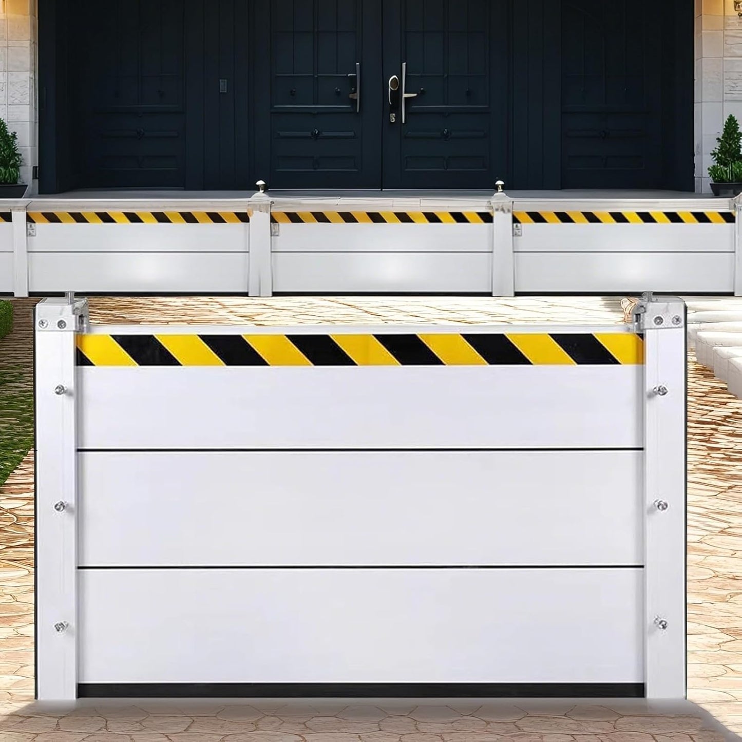 Flood Barriers for Home Exterior,Aluminum Alloy Outdoor Garage Doors Water Barriers for Flooding(H39.4Inch,L9FT)