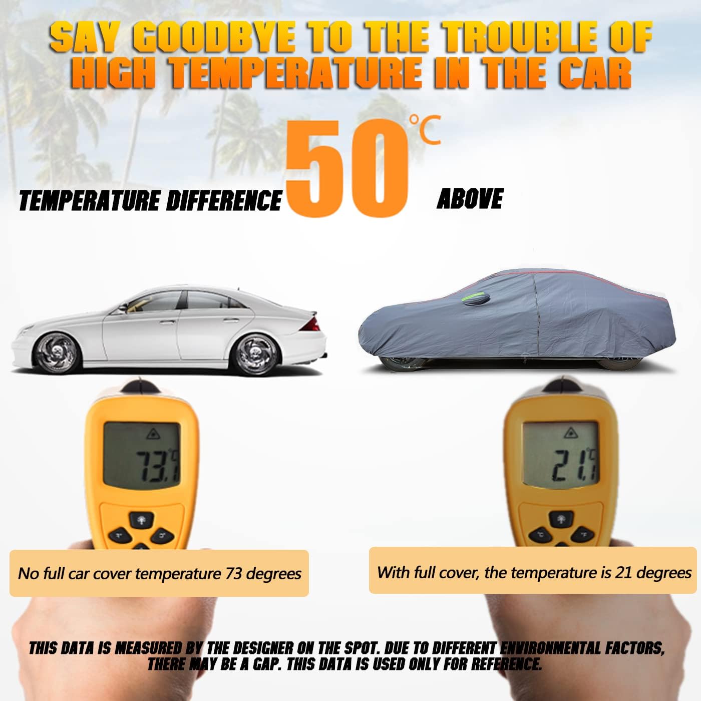 Breathable New Material, Waterproof Car Cover, Locks and Zipper Doors, Sunscreen Waterproof UV Prevention Snowproof Wind and Windproof,Suitable for Indoor Outdoor,for Sedan (178" to 189") C2