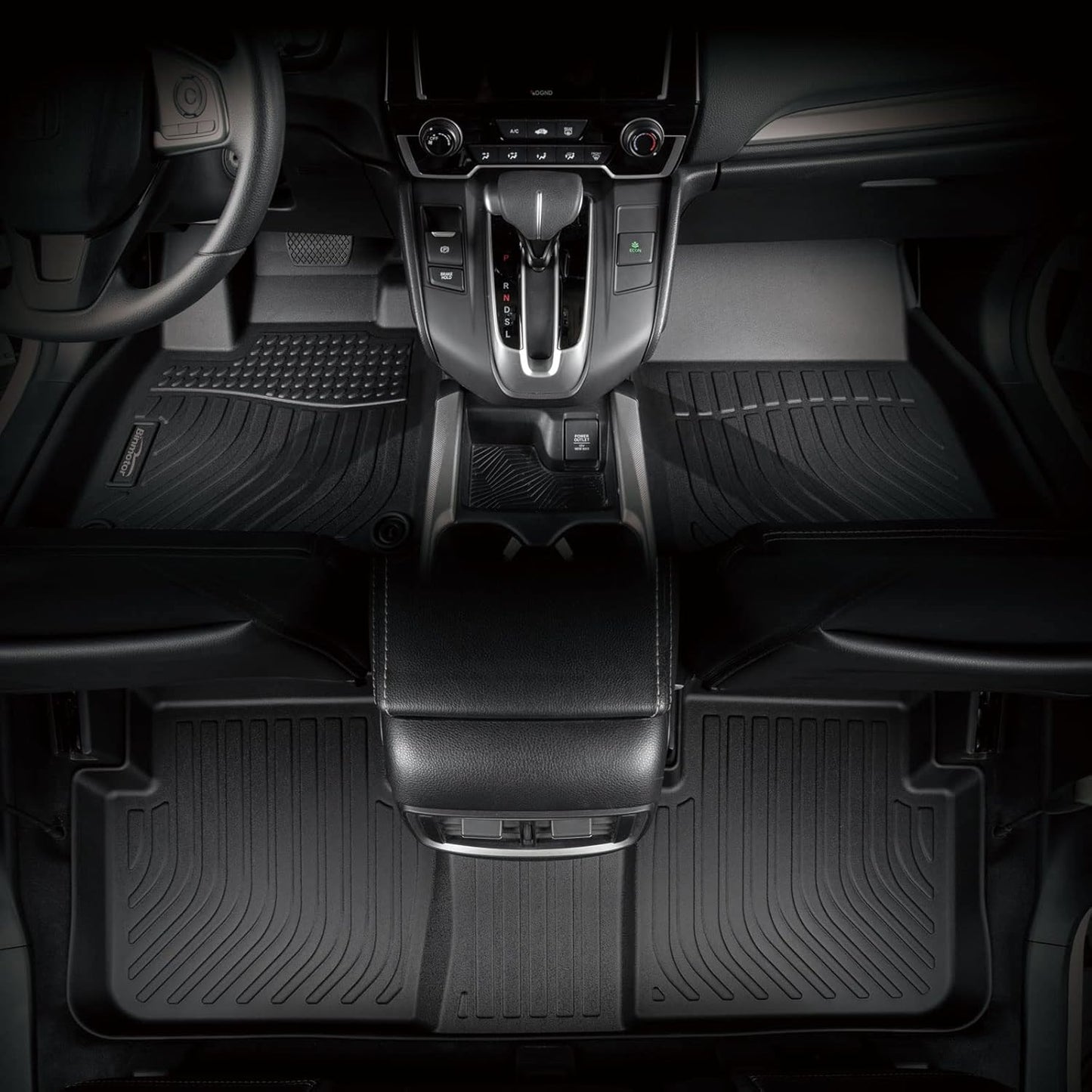 Binmotor-Floor Mats and Cargo Liner Set for 2016-2022 Mercedes Benz GLC (GLC 250 / GLC 300 / GLC 350e), Not for Coupe, TPE All Weather Guard GLC Car Mats Trunk Mat Liners Accessories-Black
