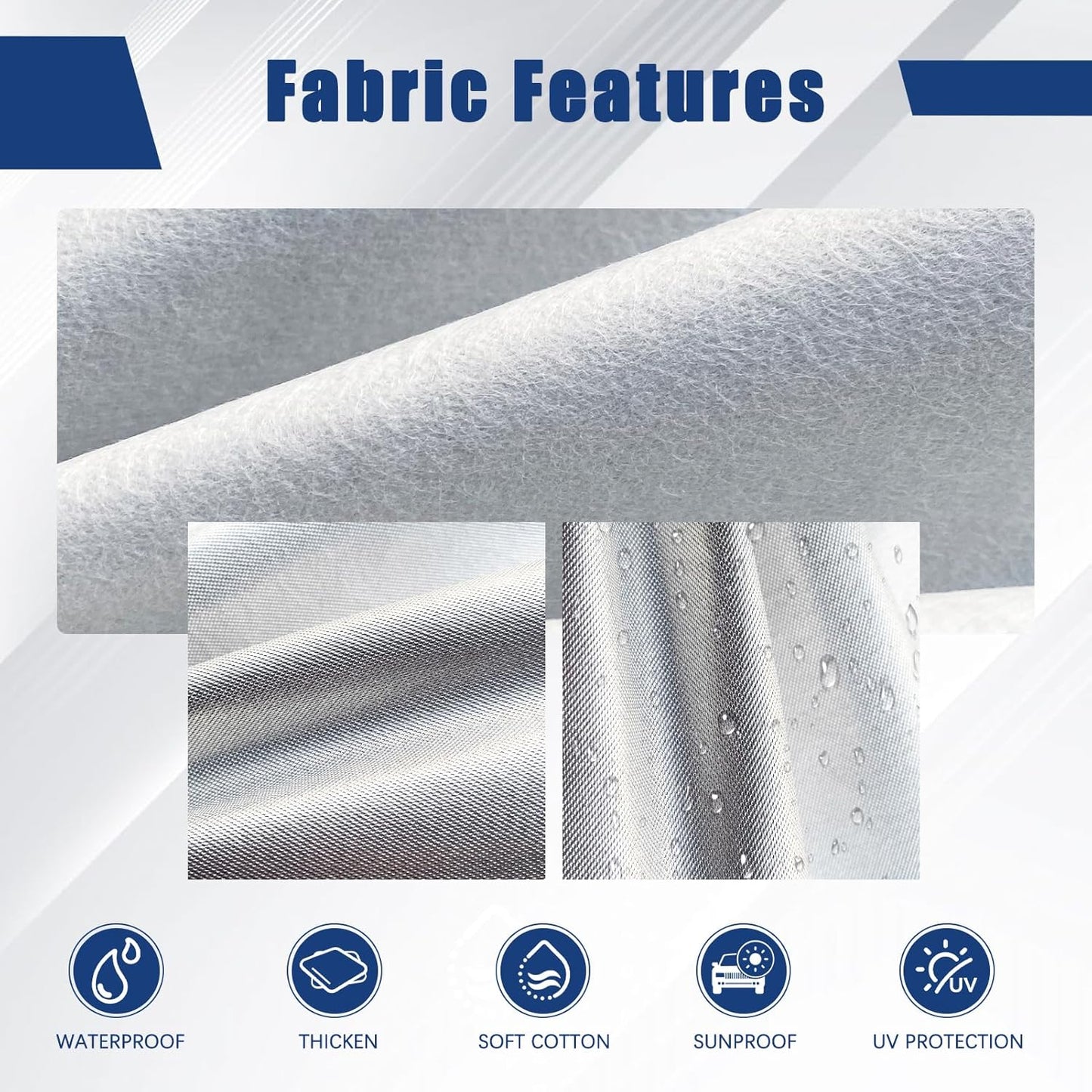 Kayme 6 Layers SUV Car Cover Custom Fit for Chevrolet Chevy Traverse (2009-2025) Waterproof All Weather for Automobiles, Outdoor Full Cover Rain Sun UV Protection.Silver