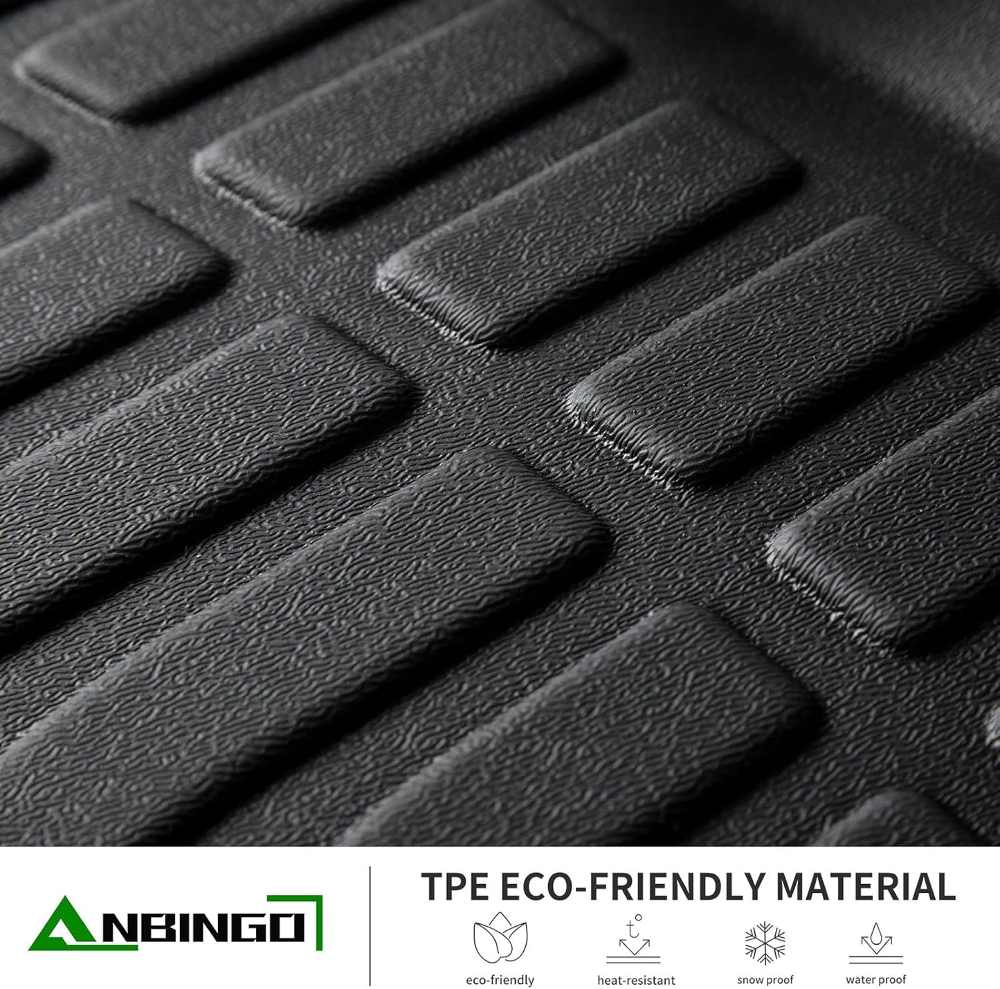 ANBINGO®Floor Mats Fit for Lincoln Aviator 6 Seats 2020-2025 Floor Liner Waterproof All Weather Car Mats Custom Fit Lincoln Aviator Durable TPE Rubber Mat for 2020-2025 Lincoln Aviator Accessories