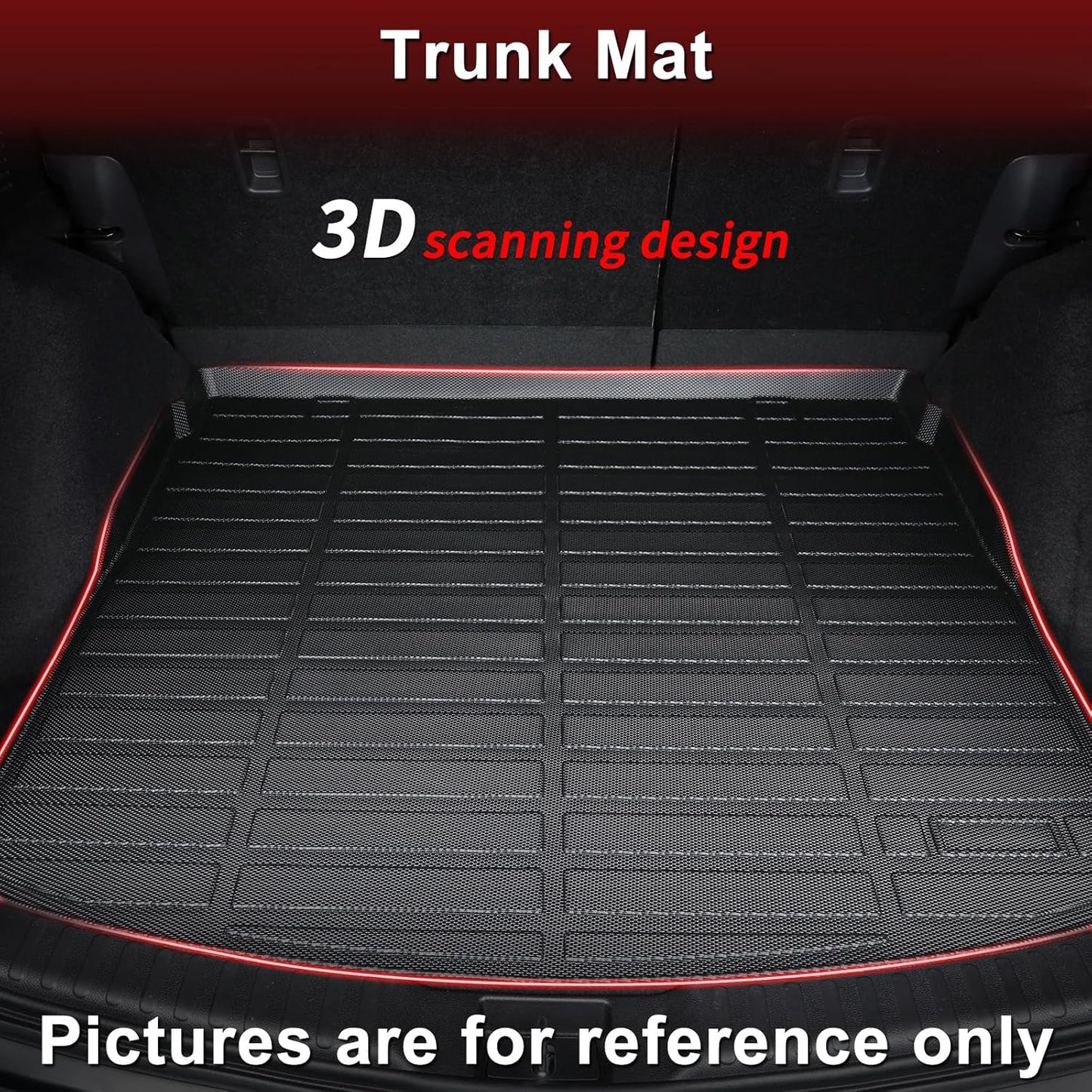 Wayhigh-All Weather Floor Mats and Cargo Mat Set Fit for Nissan Ariya 2025 2024 2023, TPE Car Mats Waterproof Anti-Slip Rubber Floor Liners for Ariya Accessories
