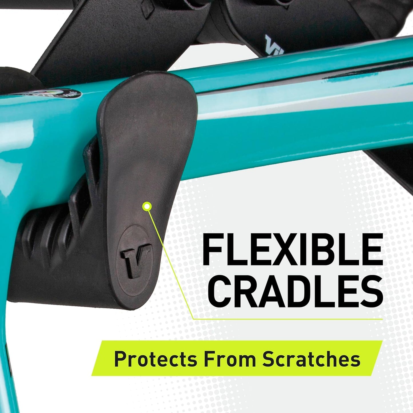 Vibrelli Bike Wall Mount - Horizontal Storage Rack for Hanging Bicycles in Garage - Adjustable Bike Hanger, Holder - Wall Bike Rack Hooks for Bicycle