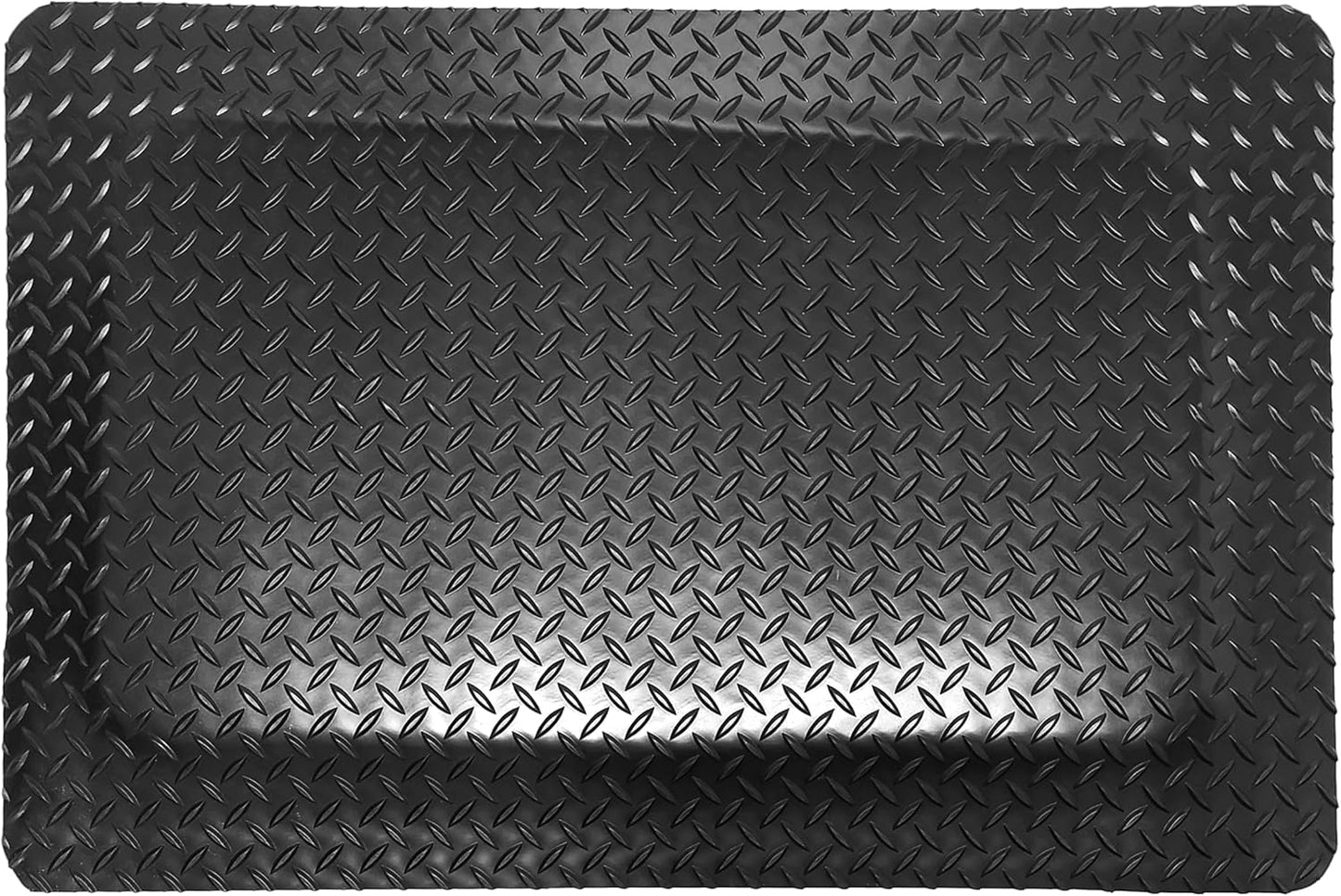 Rhino Mats, American Classic Diamond Anti-Fatigue Mats, Industrial Ergonomic Comfort Standing Mat for Work, Home, Garage, Office, Kitchen or Anywhere (Black 1" Thick, 2 FT. x 3 FT.)