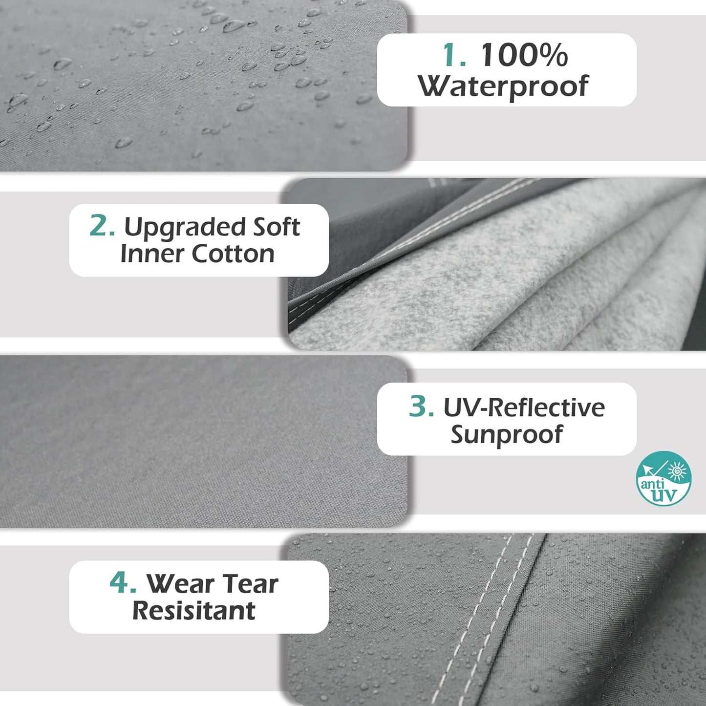 Premium Car Cover Custom Fit Chevrolet Chevy Malibu (1997-2025), 16 Layers Heavy Duty Car Cover Waterproof All Weather with Zipper Door for Sun Rain Snow Dust Uv Protection