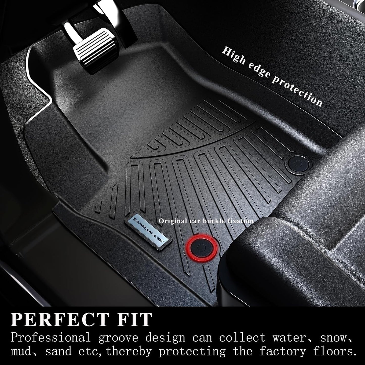 All-Weather Floor Mats for Toyota 4Runner (1996 1997 1998 1999 2000 2001 2002) - 3rd Gen 4Runner Customized Protection, Lasting Durability