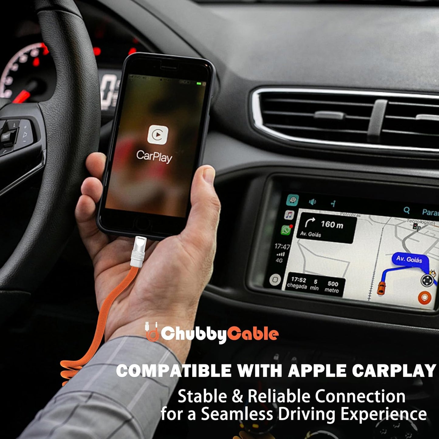 chubbycable Curly Chubby - Retractable Fast Charging Cable 240W Coiled Charger Cord for Car Durable USB-C Cable for Phones, Tablets and More, Pink, USB-A to Type-C, 1.3FT-2.3FT
