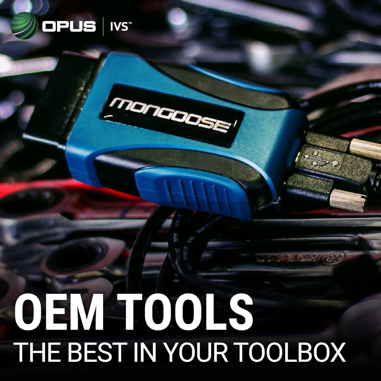 Opus IVS Mongoose-Plus J2534 OEM Bluetooth Wireless Vehicle Interface Cable - GM OEM Reprogramming and Diagnostics
