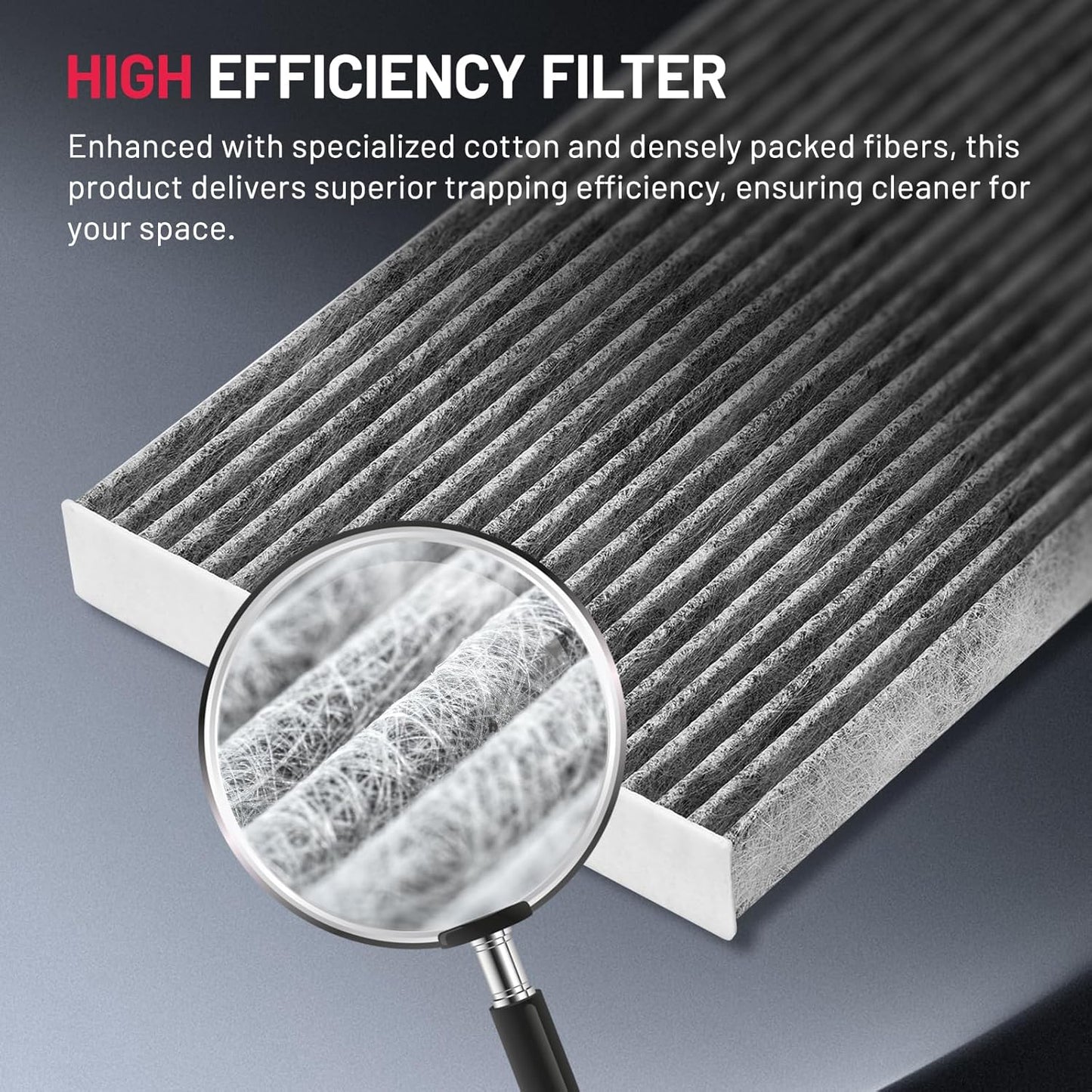 BDFHYK CF11924 Cabin Air Filter with Activated Carbon Compatible with Fiat 2012-2019 500 1.4L l4, 2012-2017 500 1.4L l4, Replace# CAF6185, CAF1896P, CF1249, CAF2140
