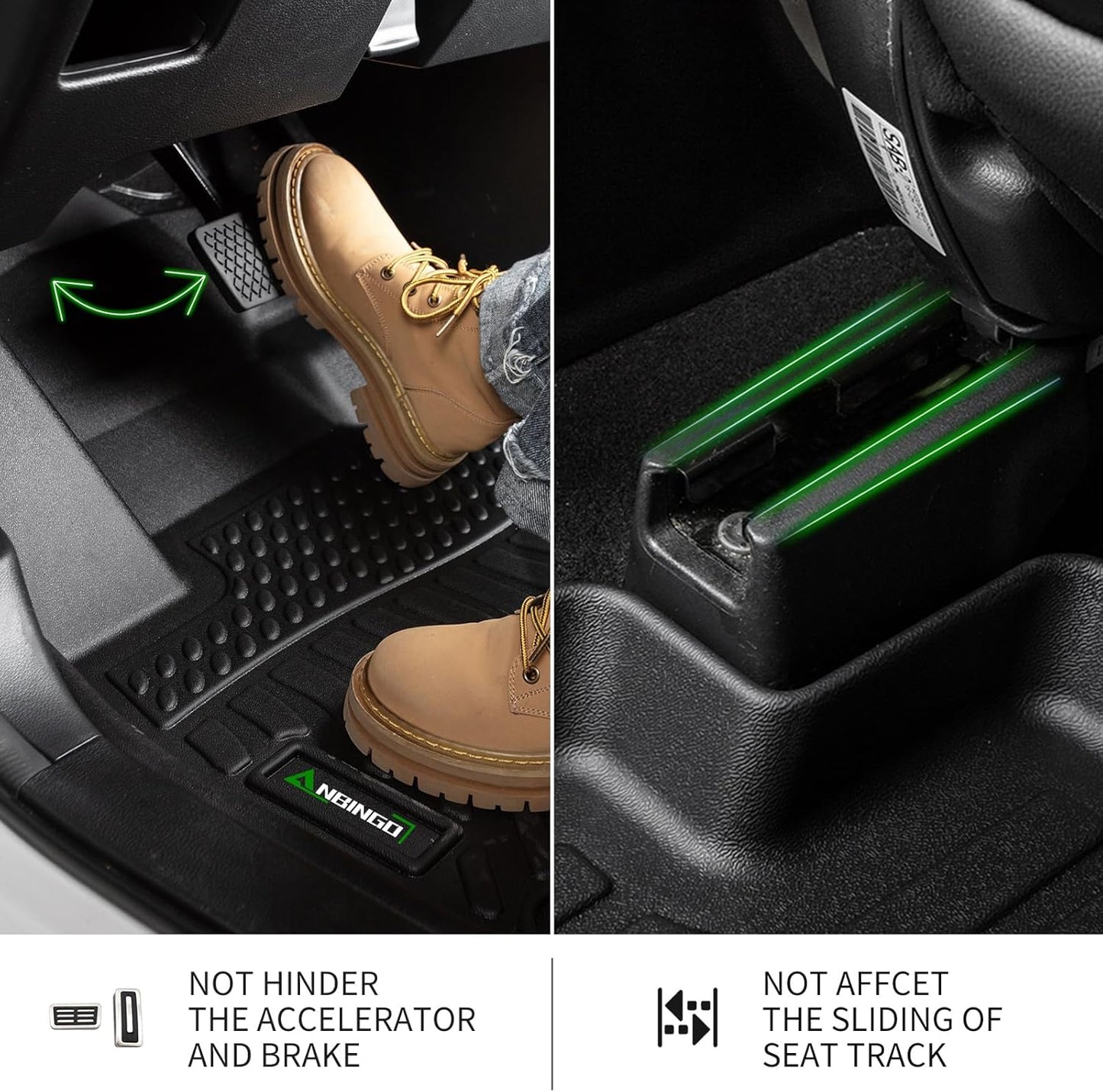 ANBINGO®Floor Mats & Cargo Liner for Hyundai Tucson PHEV (Plug-in Hybrid) 2022-2025 All Weather Mat for Tucson TPE Car Matt Rugs for Tucson Rubber Trunk Carpet Accessories