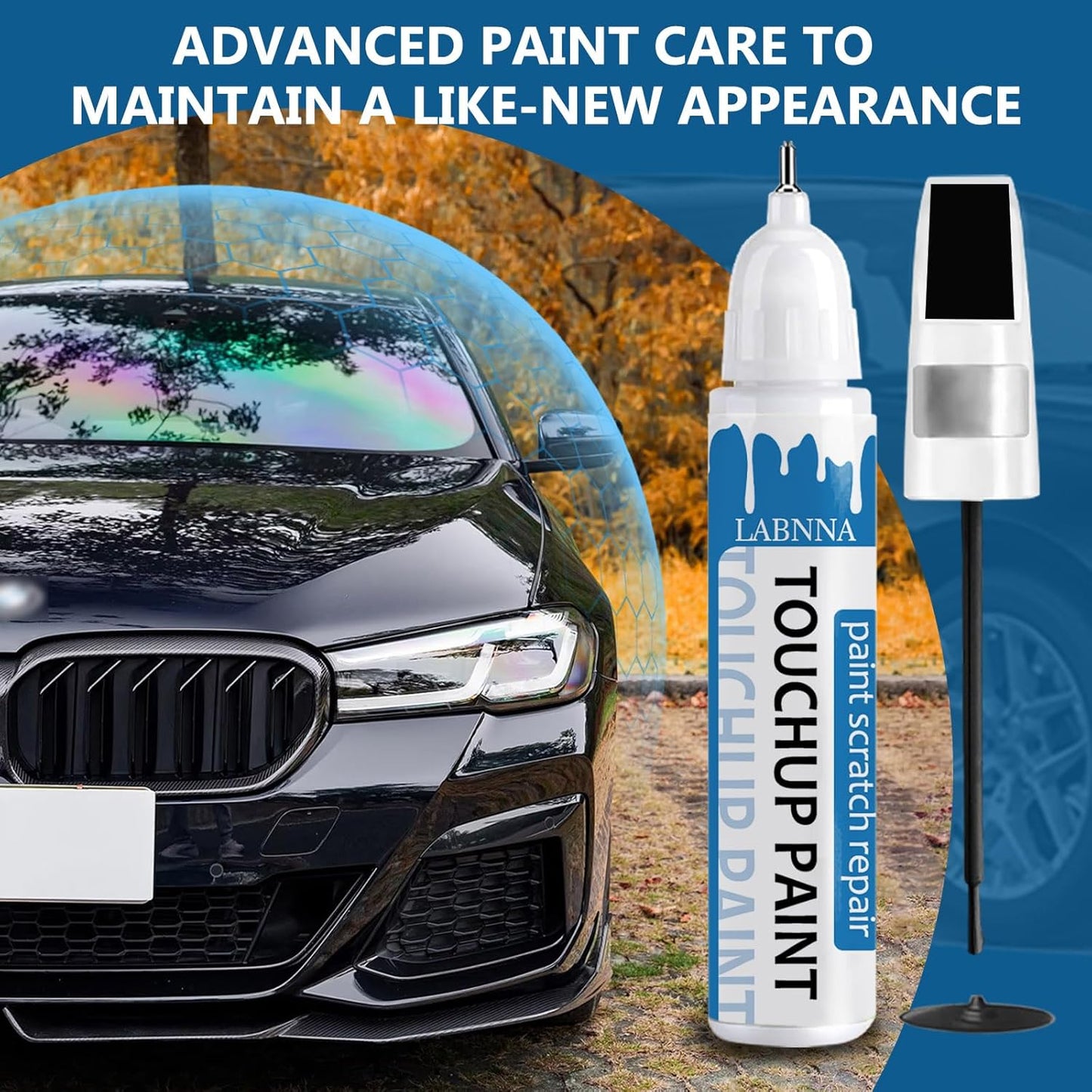 Ice Silver Metallic(G1U) Touch Up Paint for Subaru-Exact Match 2 in 1 touchup Paint Pen for Chips and Nicks Repair Car Paint Scratch Repair Kit