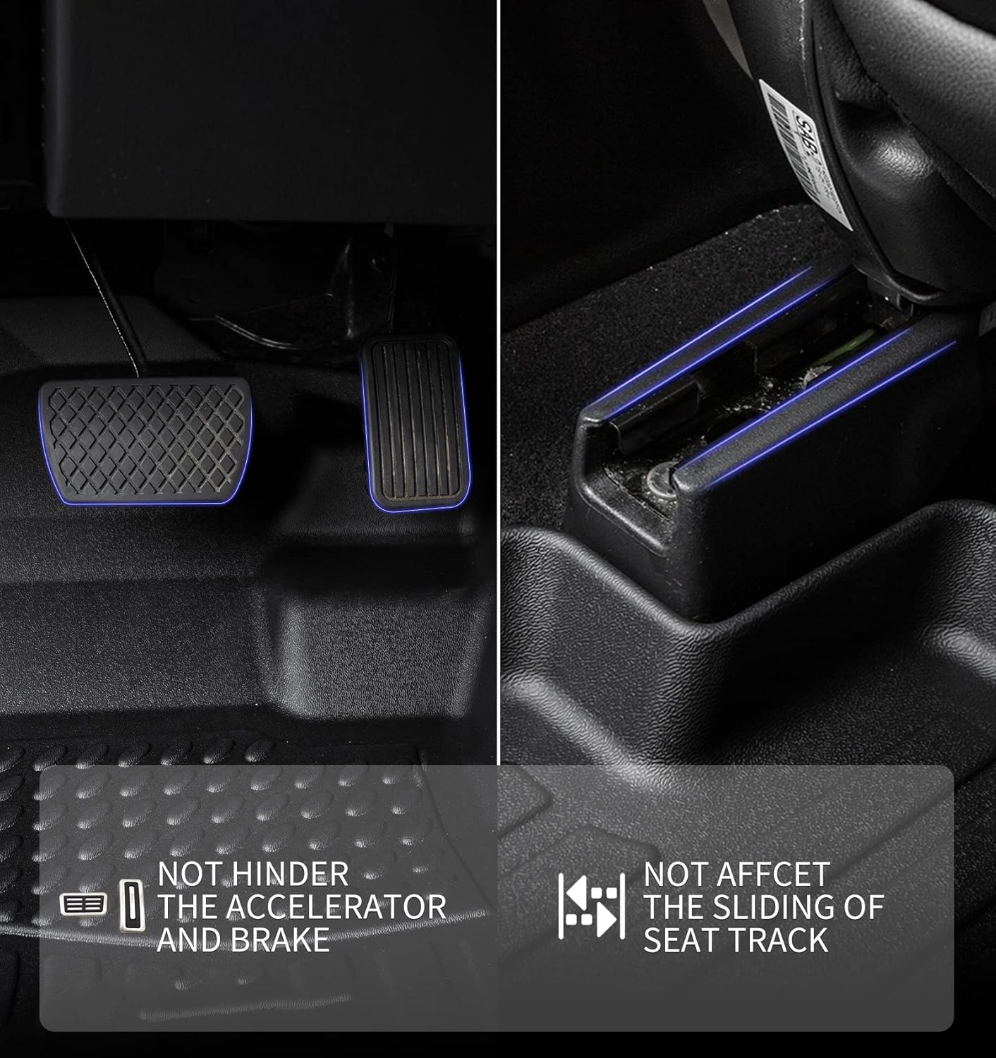 KELCSEECS All Weather Floor Mats & Cargo Liner Set for 2015 2014 2013 2012 Civic & Civic Si Only Sedan (Not Coupe) Car Mats Cargo Mat Floor Liners Trunk Mat Civic Trunk Liner