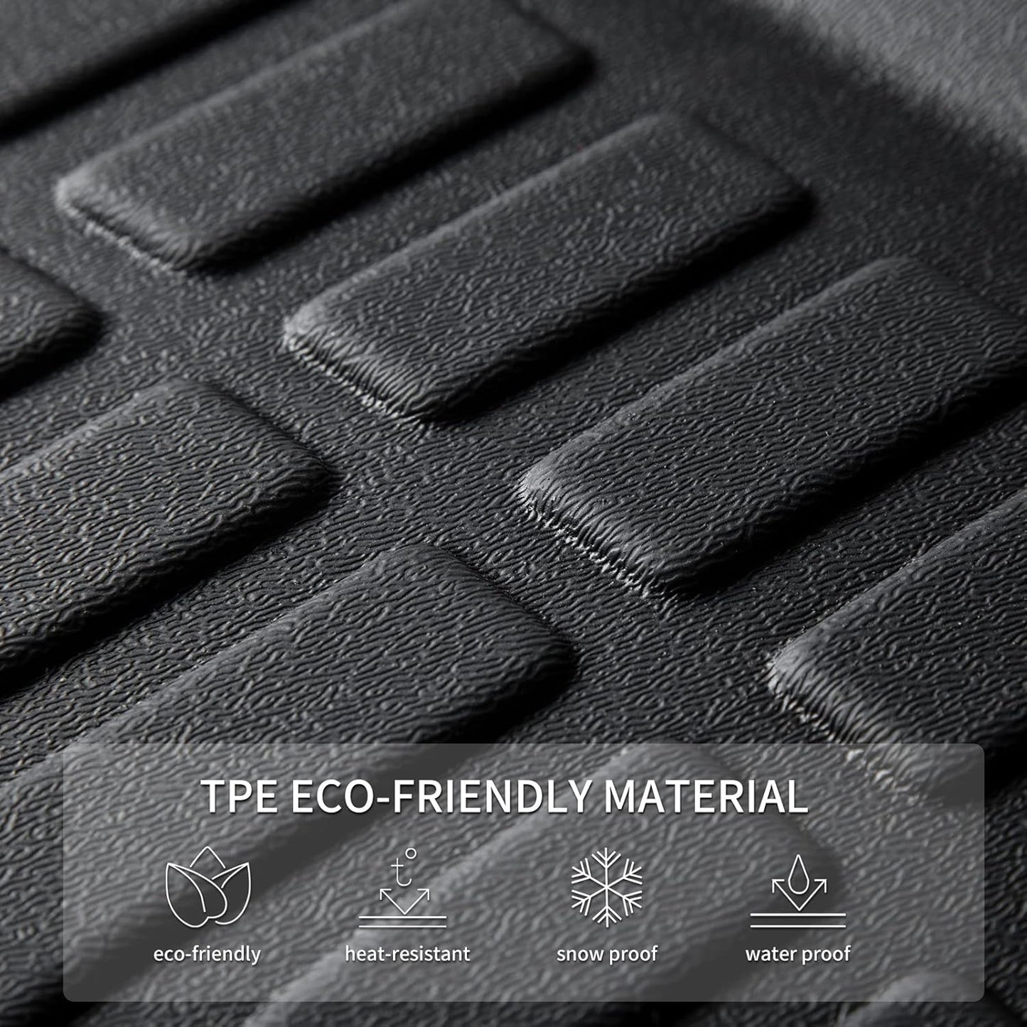 KELCSEECS® Floor Mats Custom for Hyundai Elantra Hybrid 2025 2024 2023 2022 2021 All Weather Protection TPE Heavy Duty Non-Slip Automotive Floor Liners Fits Front & 2nd Row full set Accessories, Black