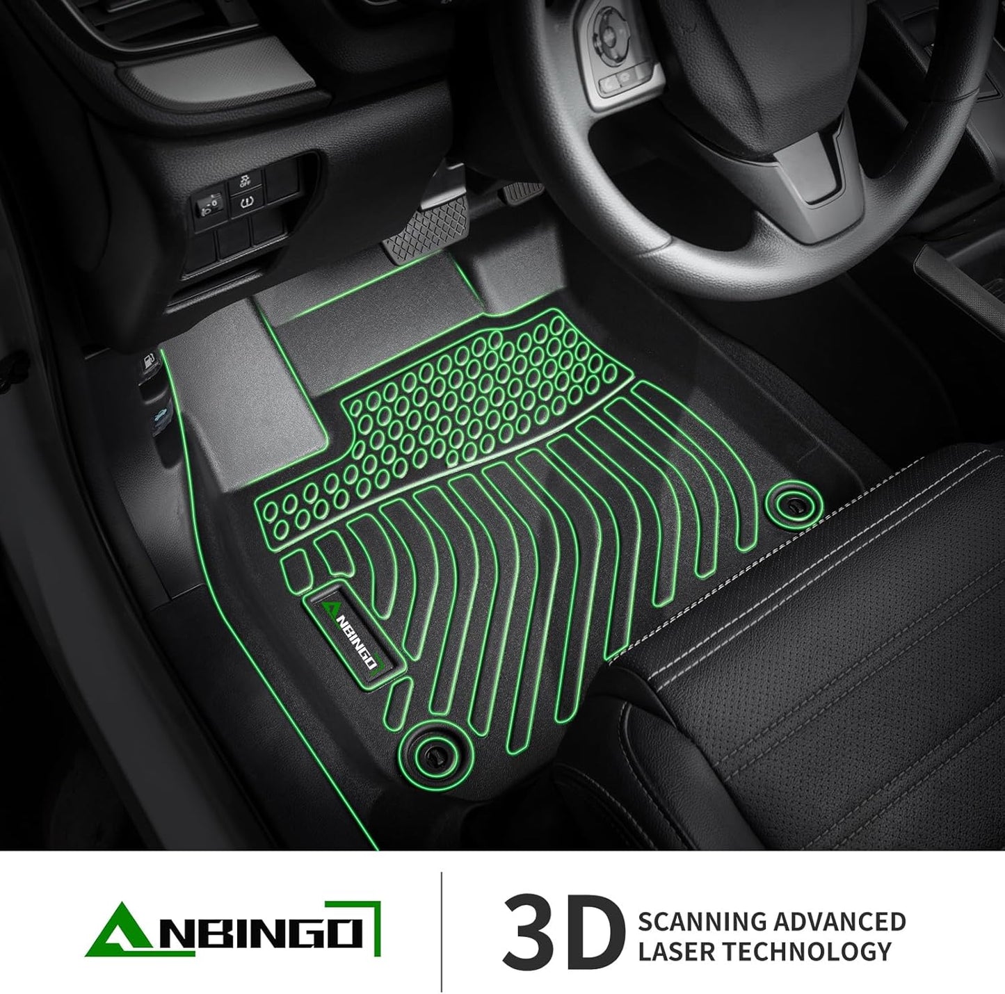 ANBINGO®Floor Mats & Cargo Liner for Hyundai Tucson PHEV (Plug-in Hybrid) 2022-2025 All Weather Mat for Tucson TPE Car Matt Rugs for Tucson Rubber Trunk Carpet Accessories