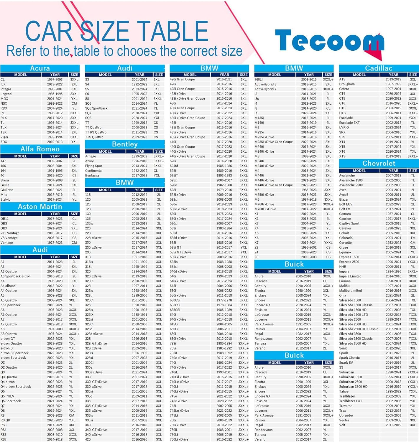 Tecoom Car Cover Fit for Mazda MX-5, Alpine A110, Audi TT Coupe, Toyota GR86, Subaru BRZ, Nissan 370Z, Porsche 718, BMW Z4 etc (167-172 Inches Length Coupe/Convertible/Sport Car)